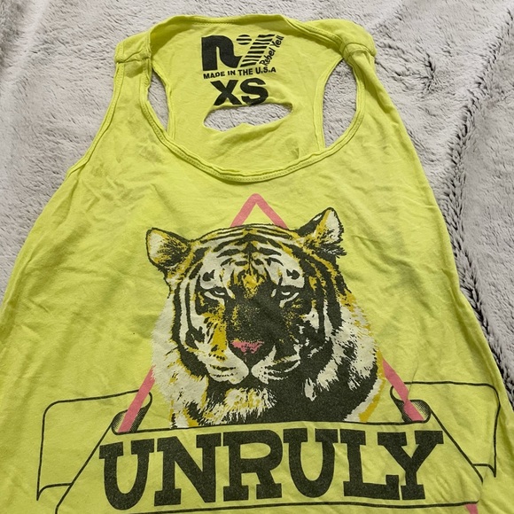 Rebel Yell, unruly racer back tank top w/ back cut out - Picture 12 of 12